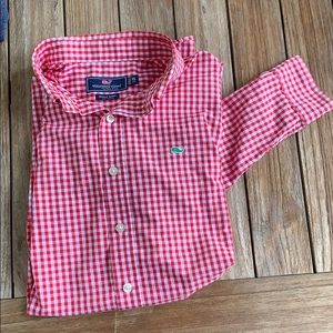 Vineyard vines multi colored plaid shirt